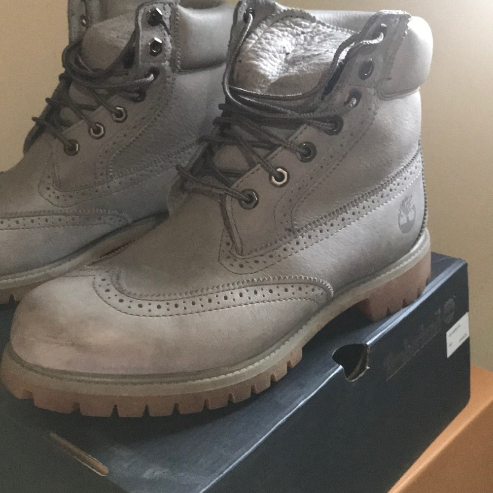 Limited edition grey Timberlands